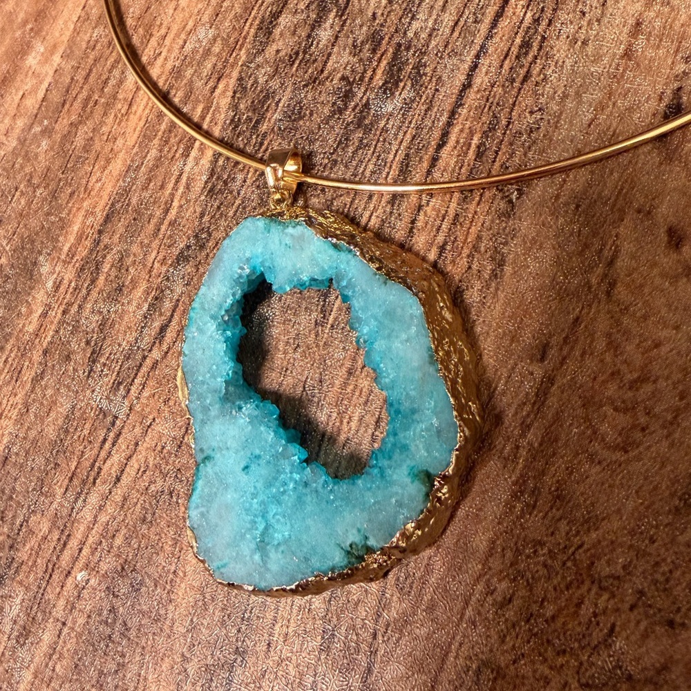 One of a kind Statement Necklace, handmade, crystal NEW - Picture 5 of 10